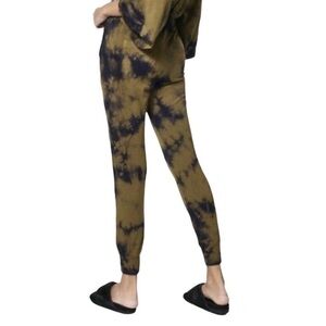 Young Fabulous & Broke Women’s High Waist Tie Dye Satin Silky Pockets S Joggers